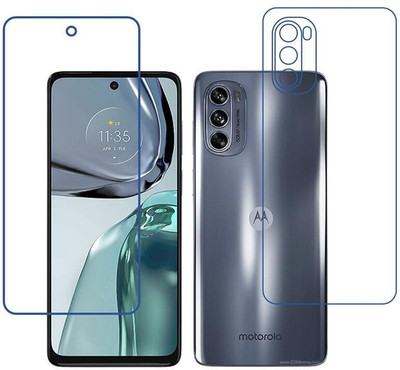 DVTECH Front and Back Screen Guard for 9H Motorola Moto G62 (India)(Pack of 1)
