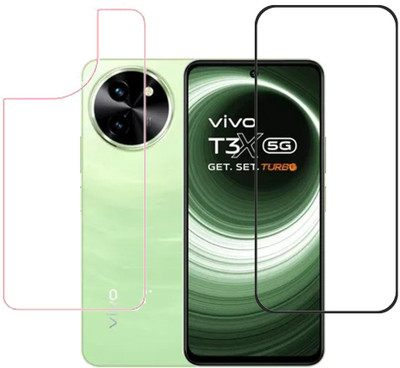 KARTRAY Front and Back Screen Guard for Vivo T3x 5G(Pack of 2)