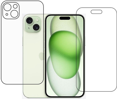 DVTECH Front and Back Screen Guard for 9H Apple iPhone 15 Plus(Pack of 1)