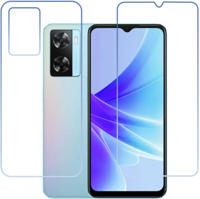 DVMART Front and Back Screen Guard for 9H Crystal Clear Front And Carbon Fiber Back Oppo A77s(Pack of 1)