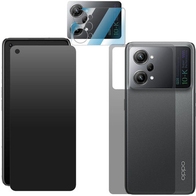 Enlinea Front and Back Screen Guard for Oppo K10 Pro (Matte-Front+Back+Camera )(Pack of 3)