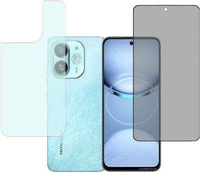 VAYUVAULT Front and Back Screen Guard for Tecno Spark 30C 5G(Pack of 2)