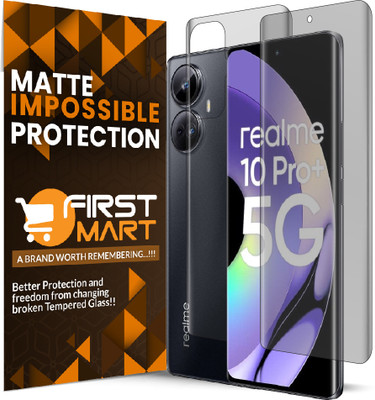 FIRST MART Front and Back Screen Guard for Realme 10 Pro Plus 5G, Realme 10 Pro + 5G, Realme 10 Pro Plus, ( Not a Tempered Glass, it’s a Nano Fiber Guard)(Pack of 1)
