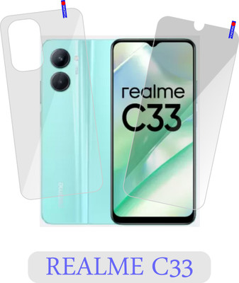 PONDRIK Front and Back Screen Guard for realme C33(Pack of 2)