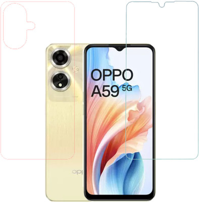 KARTRAY Front and Back Screen Guard for Oppo A59 5G(Pack of 2)
