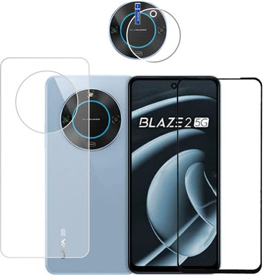Olonga Front and Back Screen Guard for LAVA BLAZE 2 5G (BLACK)(Pack of 1)