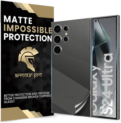 ArmourPro Front and Back Screen Guard for Samsung Galaxy S24 Ultra 5G, Samsung S24 Ultra 5G, Unbreakable Membrane with Easy Installation(Pack of 2)
