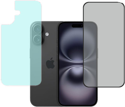 SPRITZEN Front and Back Screen Guard for Apple iPhone 16 Plus(Pack of 2)