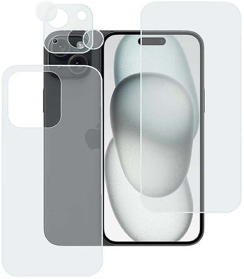 MOKPLZ Front and Back Screen Guard for IPHONE 15 PLUS(Pack of 1)