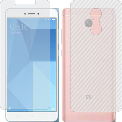 MOBART Front and Back Screen Guard for MI REDMI NOTE 4X (Front Matte Finish & Back 3d Carbon Fiber)(Pack of 2)