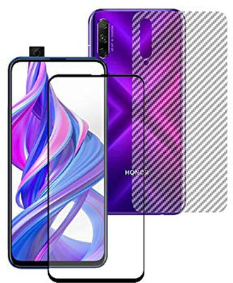eZell Front and Back Screen Guard for Honor 9X(Pack of 2)