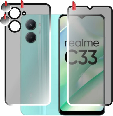 chakoor Front and Back Screen Guard for Realme C33(Pack of 3)