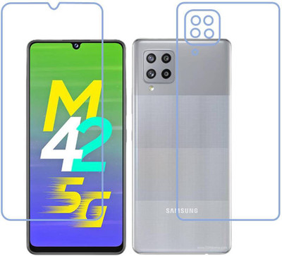 DVTECH Front and Back Screen Guard for 9H Crystal Clear Front And TPU BackSamsung Galaxy M42 5G(Pack of 1)