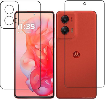 DVTECH Front and Back Screen Guard for Motorola Moto G Stylus 5G (2024) 9H Crystal Clear(Pack of 1)