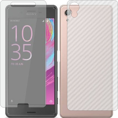 ZINGTEL Front and Back Screen Guard for SONY XPERIA X (Front Matte Finish & Back 3d Carbon Fiber)(Pack of 2)