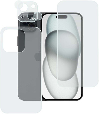 MOKPLZ Front and Back Screen Guard for IPHONE 15 PLUS(Pack of 3)