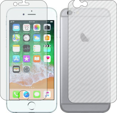 MOBART Front and Back Screen Guard for APPLE IPHONE 6 S (Front Matte Finish & Back 3d Carbon Fiber)(Pack of 2)