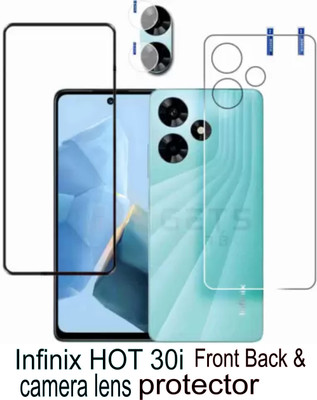 ICROMECK Front and Back Screen Guard for Infinix HOT 30i(Pack of 3)