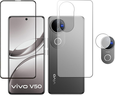 FINCH Front and Back Screen Guard for Vivo V50, Vivo V50 5G, Vivo V 50 5G, Vivo V50 5G(Pack of 3)
