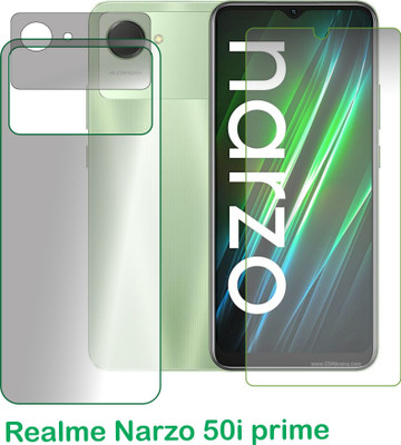 chakoor Front and Back Screen Guard for Realme Narzo 50i Prime(Pack of 3)