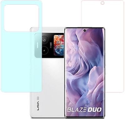 VAYUVAULT Front and Back Screen Guard for LAVA Blaze Duo(Pack of 2)