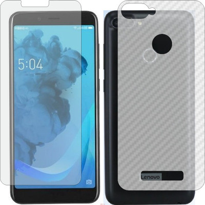 Mobling Front and Back Screen Guard for LENOVO K320T (Front 9H Hardness Matte & Carbon Fiber Skin for Back)(Pack of 2)