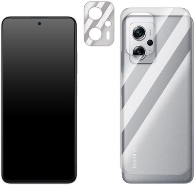 FCS Front and Back Screen Guard for Xiaomi Redmi K50i Front+Back+Camera (Matte)(Pack of 3)