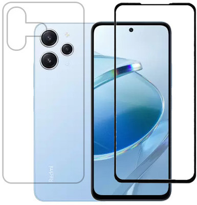 KMPERED Front and Back Tempered Glass for Redmi 12 5G(Pack of 2)