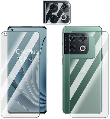 Enlinea Front and Back Screen Guard for OnePlus 10 Pro 5G Front+Back+Camera (Glossy)(Pack of 3)