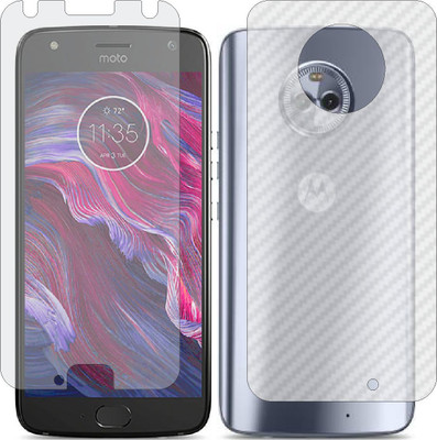 MOBART Front and Back Screen Guard for MOTOROLA MOTO X4 4TH GEN (Front Matte Finish & Back 3d Carbon Fiber)(Pack of 2)
