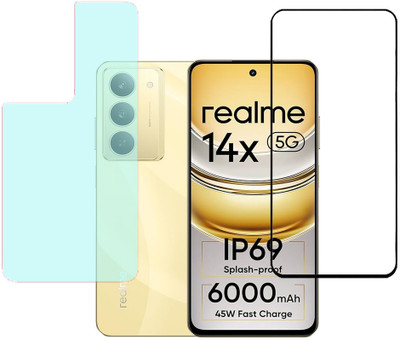 SPRITZEN Front and Back Screen Guard for Realme 14x 5G(Pack of 2)