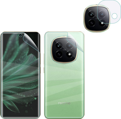 Vatsin Front and Back Screen Guard for Realme P2 Pro, Ultra Thin Hydrogel Soft TPU Screen Guard for Realme P2 Pro [With Rear Camera Lens Guard](Pack of 3)