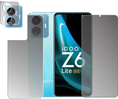 chakoor Front and Back Screen Guard for IQOO Z6 Lite 5G(Pack of 3)