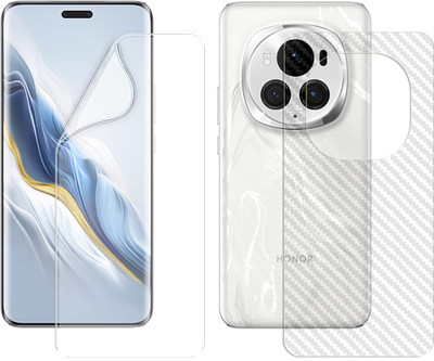 ARBAN Front and Back Screen Guard for Honor Magic6 Pro 5G (1 HYDROGEL SCREEN PROTECTOR WITH 1 CARBON FIBER SKIN)(Pack of 2)