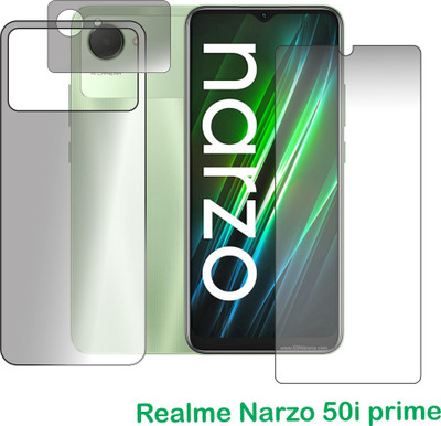 chakoor Front and Back Screen Guard for Realme Narzo 50i Prime(Pack of 3)