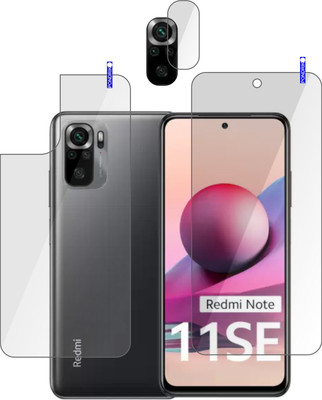PONDRIK Front and Back Screen Guard for REDMI Note 11 SE(Pack of 3)