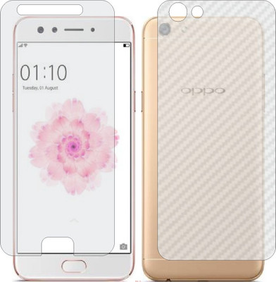 Mobling Front and Back Screen Guard for OPPO F3 (Front 9H Hardness Matte & Carbon Fiber Skin for Back)(Pack of 2)