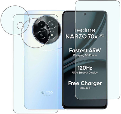 MOKPLZ Front and Back Screen Guard for REALME NARZO 70X 5G(Pack of 3)