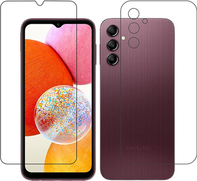ELEF Front and Back Screen Guard for Samsung Galaxy A14 Front & Back Flexible Screen Guard (Not Tempered Glass)(Pack of 1)