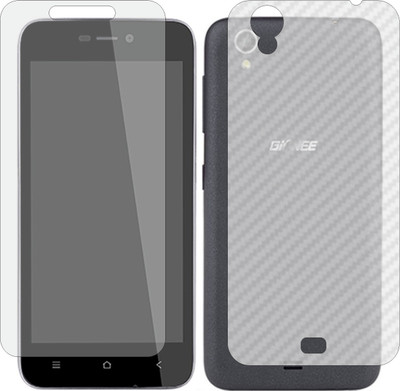 Mobling Front and Back Screen Guard for GIONEE P4S (Front 9H Hardness Matte & Carbon Fiber Skin for Back)(Pack of 2)