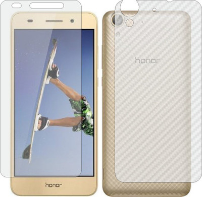 ZINGTEL Front and Back Screen Guard for HONOR HOLLY 3 PLUS (Front Matte Finish & Back 3d Carbon Fiber)(Pack of 2)