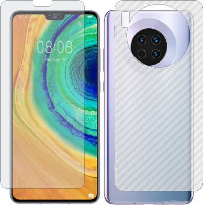 MOBART Front and Back Screen Guard for HUAWEI HONOR MATE 30 5G (Front Matte Finish & Back 3d Carbon Fiber)(Pack of 2)