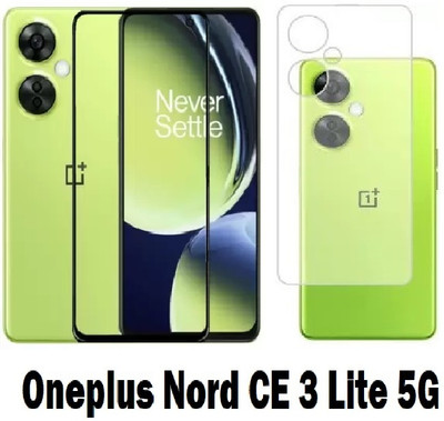 welldesign Front and Back Screen Guard for Oneplus Nord CE 3 Lite 5G(Pack of 1)