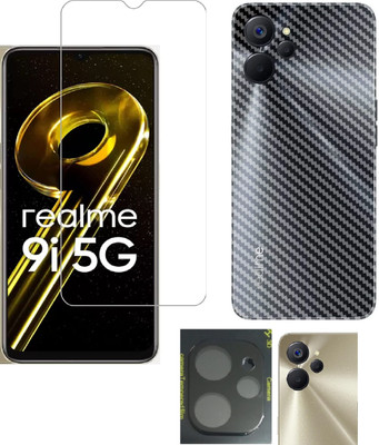 COVER CAPITAL Front and Back Tempered Glass for Realme 9i 5G(Pack of 3)