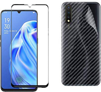 eZell Front and Back Screen Guard for OPPO F15(Pack of 2)