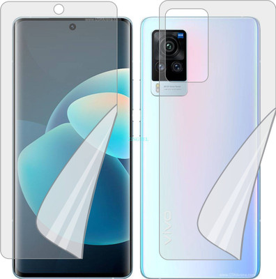 ZINGTEL Front and Back Screen Guard for VIVO X60 PRO 5G (Edge To Edge TPU Covers Curved Edges)(Pack of 2)