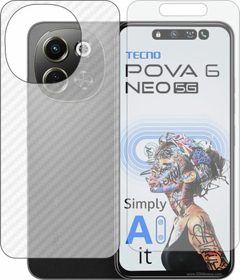 TELTREK Front and Back Screen Guard for Tecno Pova 6 Neo 5G(Pack of 2)