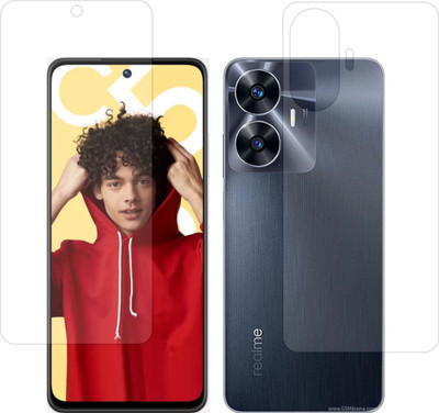 Vatsin Front and Back Screen Guard for Realme C55(Pack of 2)
