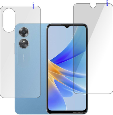 PONDRIK Front and Back Screen Guard for OPPO A17(Pack of 2)