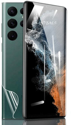 VOLMERE Front and Back Screen Guard for Samsung Galaxy S23 Ultra, Front Back Membrane For Samsung S23 Ultra,[Fingerprint Unlock, Air Bubble Proof] Samsung S23 Ultra Front Back Screenguard(Pack of 2)